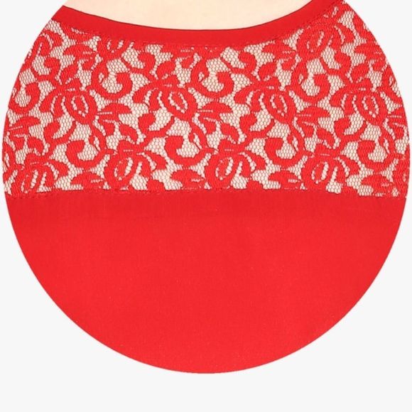 Solid Red Maxi Dress. Large - Picture 4 of 6